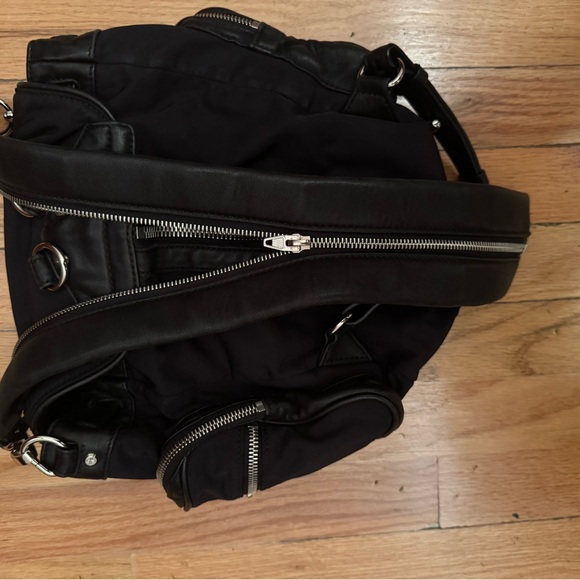 Alexander Wang Black Backpack with Silver Accents